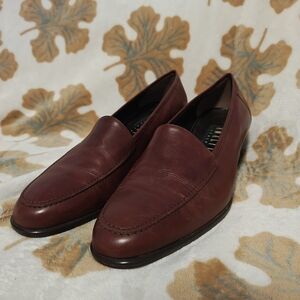 Amalfi Burgundy Leather Slip-On Loafers
